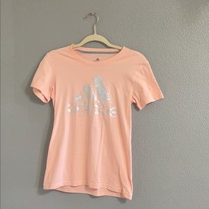 pink adidas t-shirt
